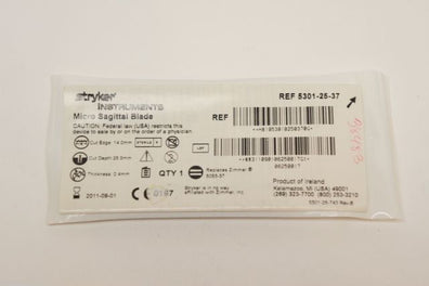5301-25-37 ~ Stryker Micro Sagittal Blade 14.0mm (x)